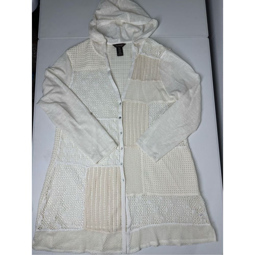 Multiples Boho Crochet Patchwork Duster Cardigan … - image 8